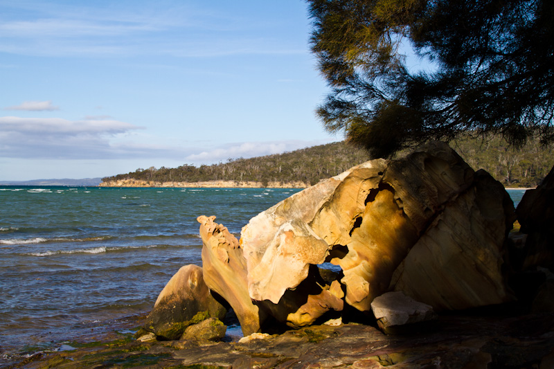 Erroded Rock On Beach