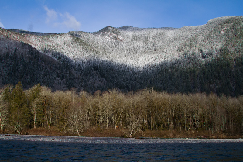 Peak Above The Skagit River