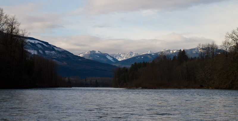 Peaks Above The Skagit River