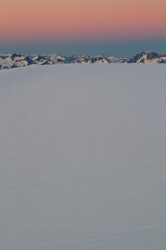 The North Cascades Above The Inspiration Glacier At Sunrise