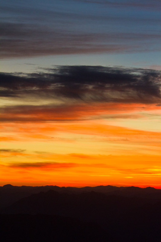 Sunrise Behind The Cascades