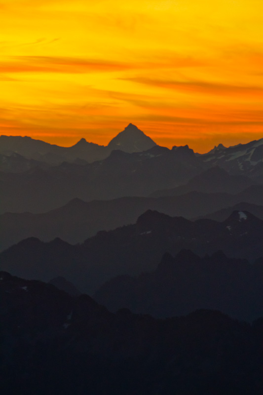 Sunrise Behind Mount Stuart