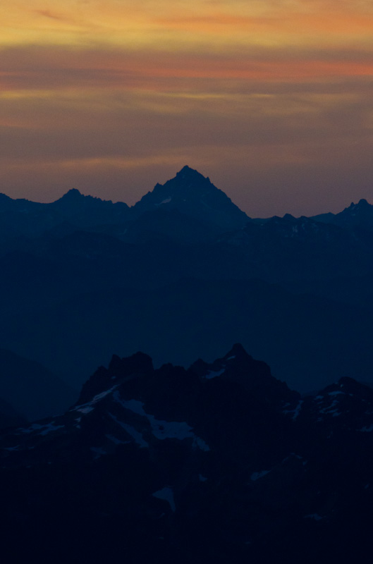 Sunrise Behind The Cascades