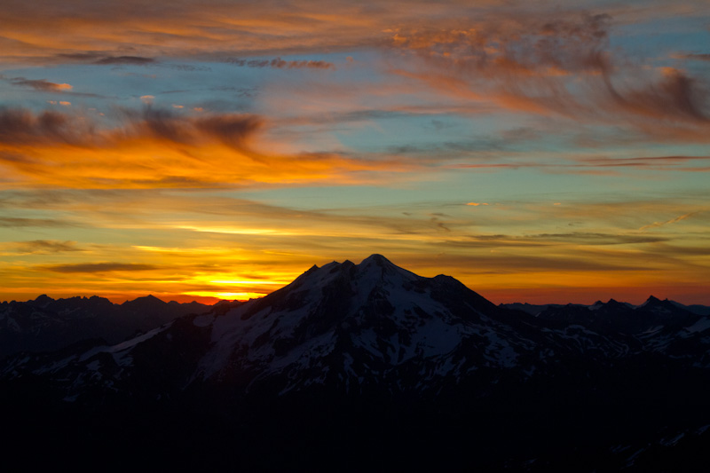 Sunrise Behind Glacier Peak