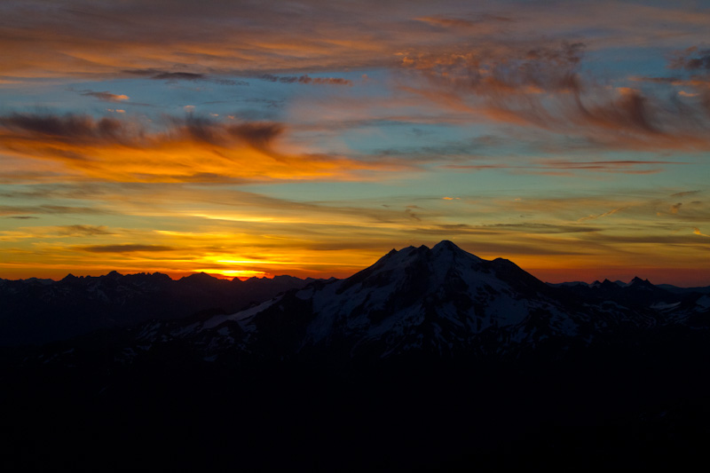 Sunrise Behind Glacier Peak