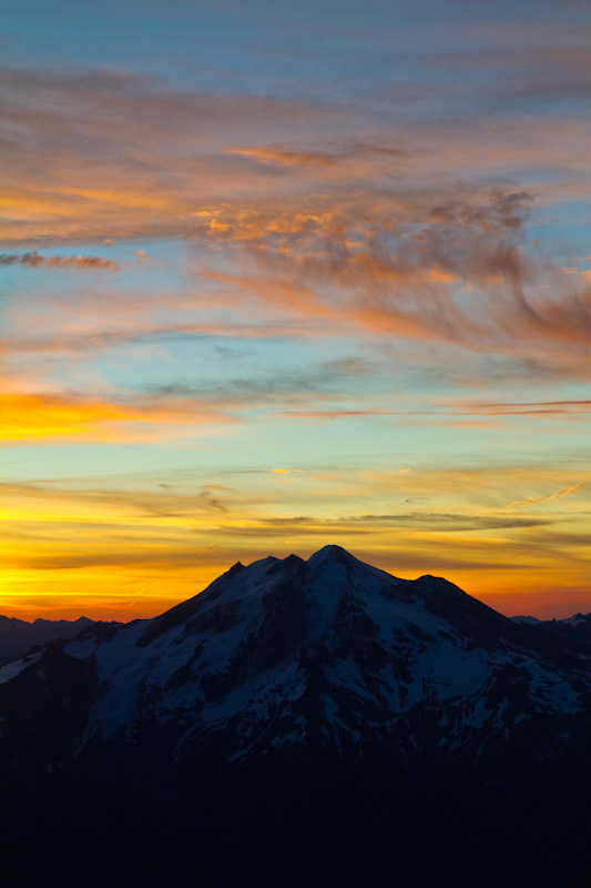 Sunrise Behind Glacier Peak