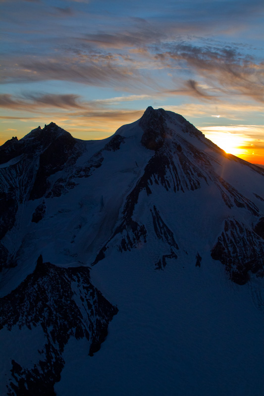 Sunrise Behind Glacier Peak