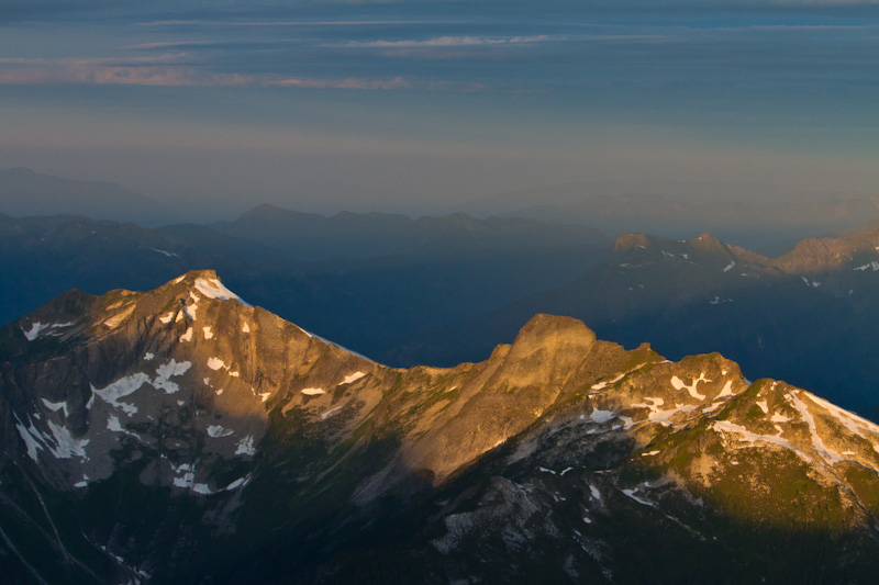 First Light On The Cascades