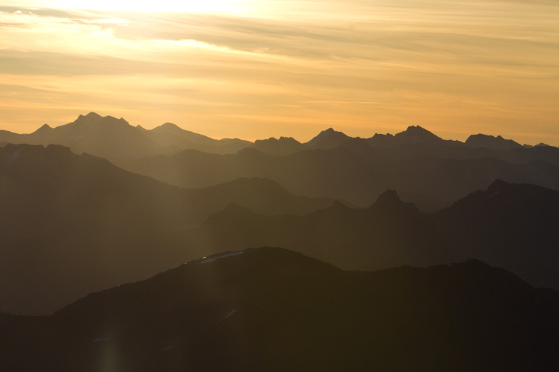 First Light On The Cascades