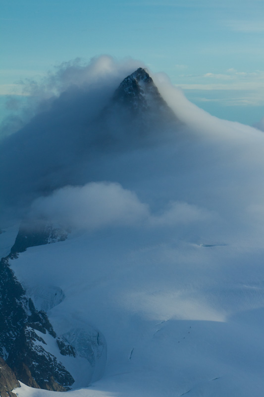 Mount Shuksan Enshrouded In Clouds