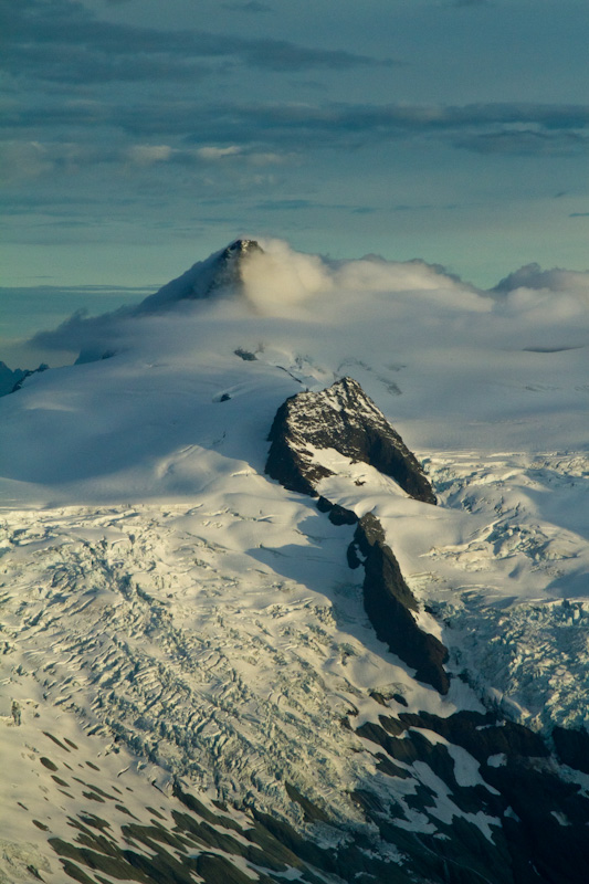 Mount Shuksan Enshrouded In Clouds