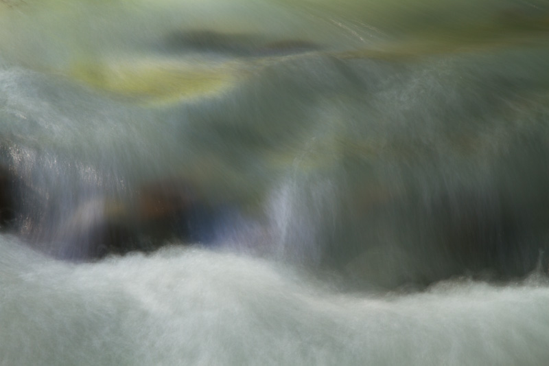 Submerged Rocks In The Nisqually River