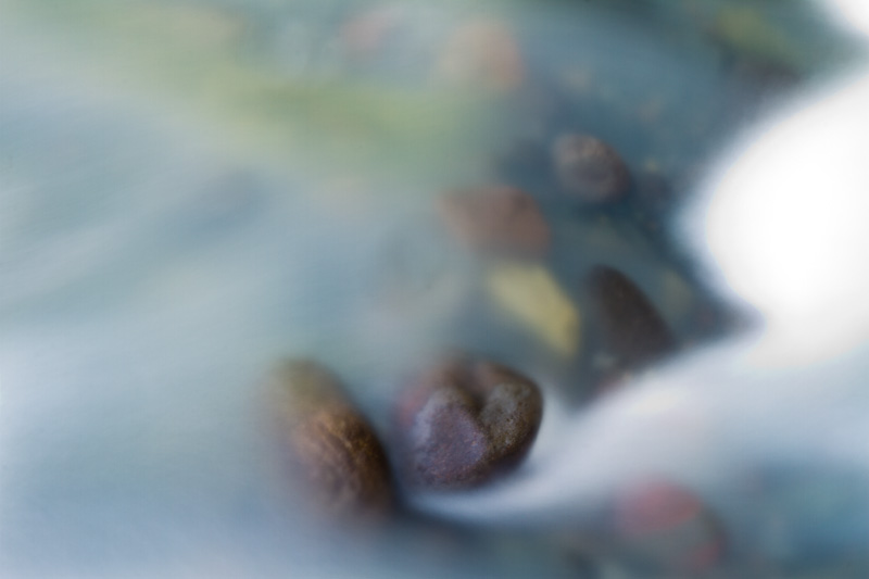 Submerged Rocks In The Nisqually River