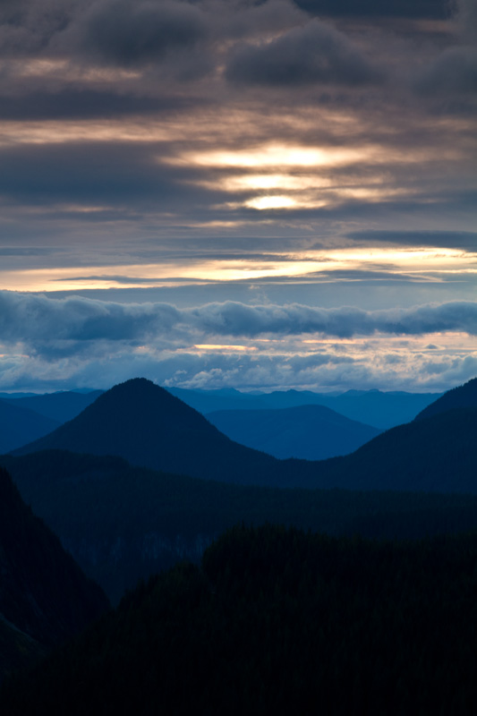 Sunset Over The Nisqually River Valley