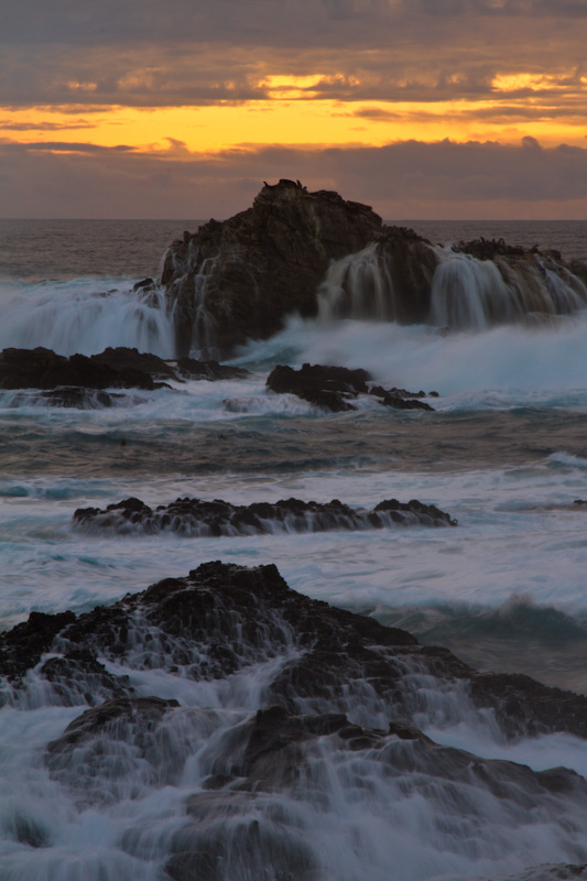 Sealion Rocks And The Devils Cauldron At Sunset