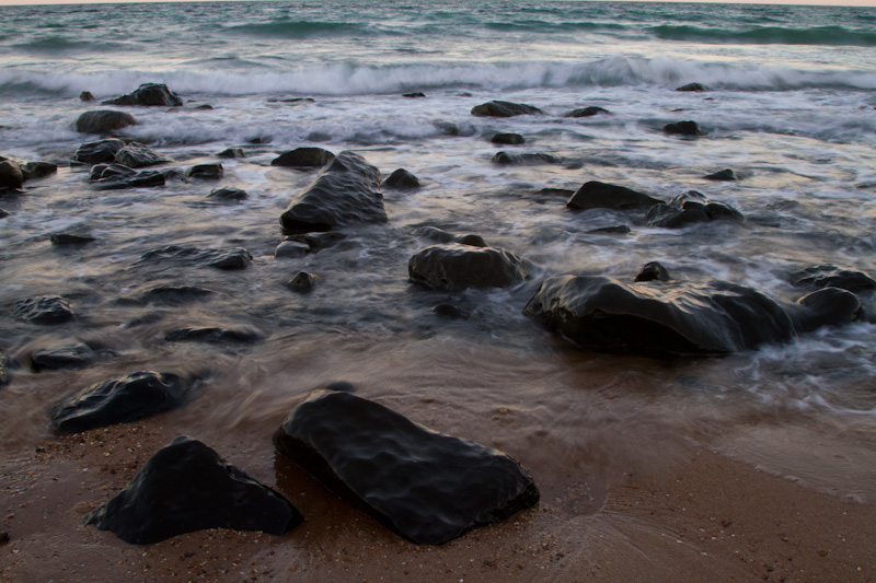 Wave Washed Rocks