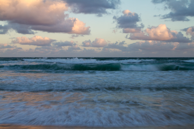 Surf At Sunset