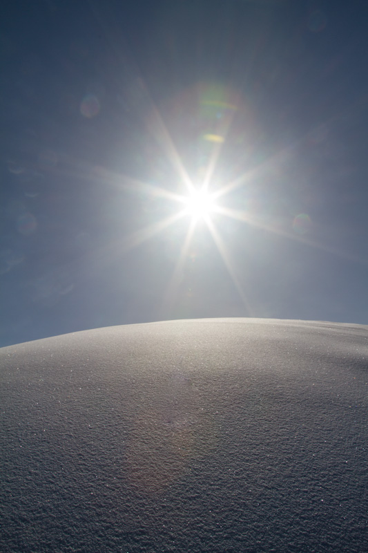 Sun Above Snow