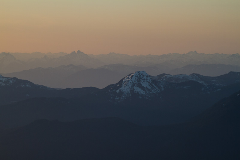 The Cascades At Sunset