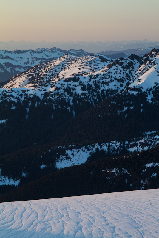 The Cascades At Sunset