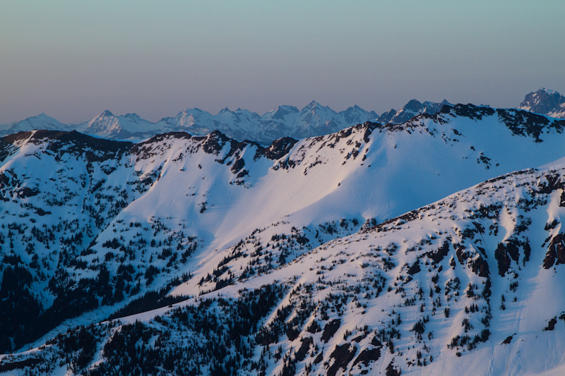 The Cascades At Sunset