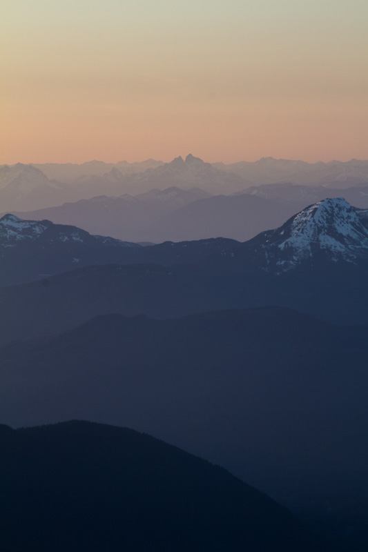 The Cascades At Sunset