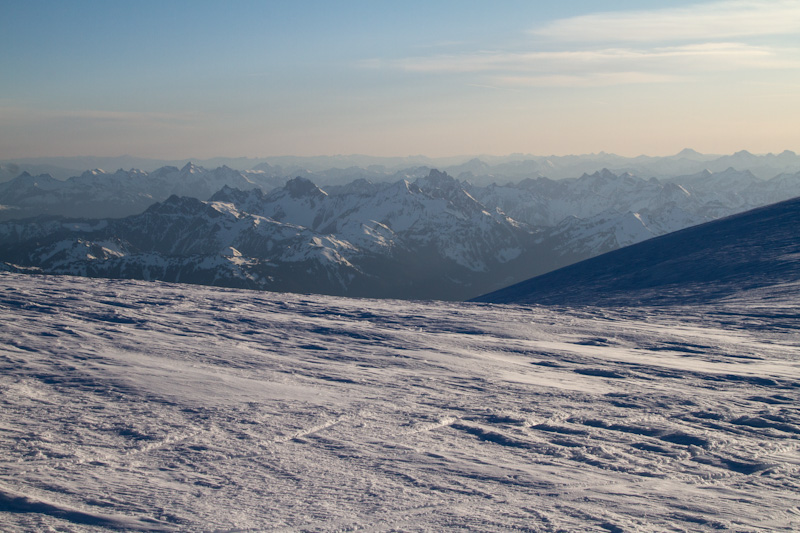 The Cascades From The Summit Of Mount Baker