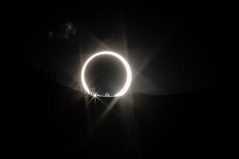 Annular Solar Eclipse At Sunset