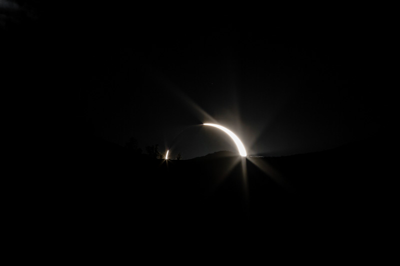 Annular Solar Eclipse At Sunset