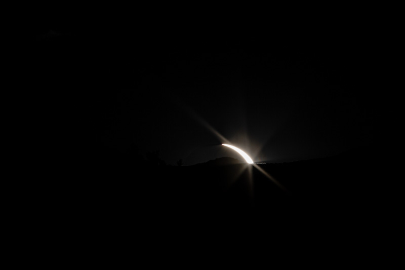 Annular Solar Eclipse At Sunset