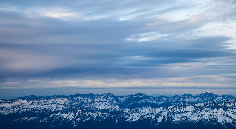 Clouds Above The Olympic Mountains