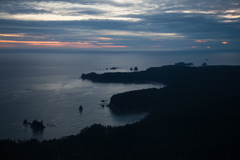 The Olympic Coast At Sunset