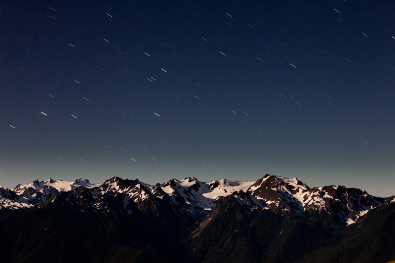 Star Trails Above Mount Olympus