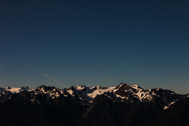 Star Trails Above Mount Olympus