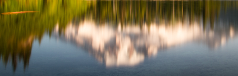 Reflection Of Mount Rainier In Bench Lake