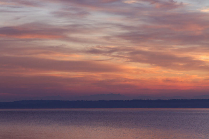 The Cascade Range At Sunrise