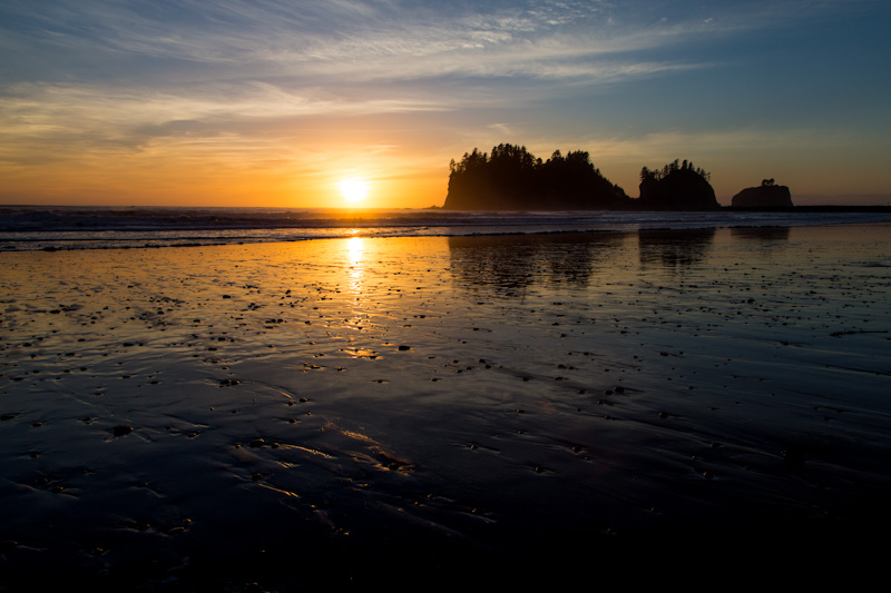 First Beach At Sunset