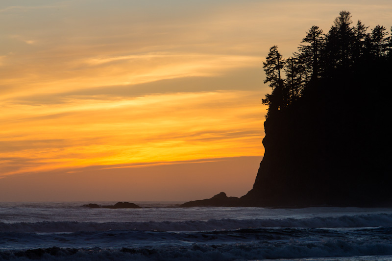 Sunset Behind Seastack