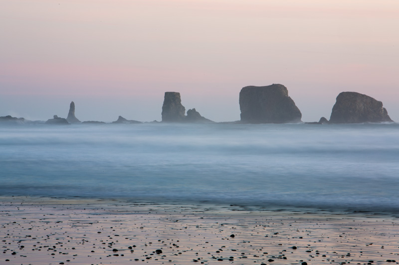 Waves And Seastacks