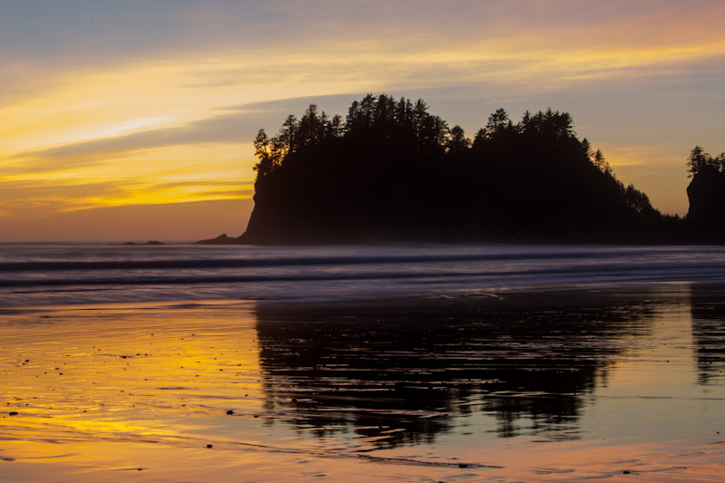 First Beach At Sunset