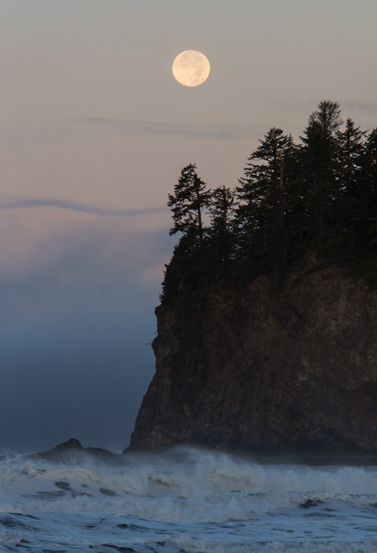 Moon Over Seastack