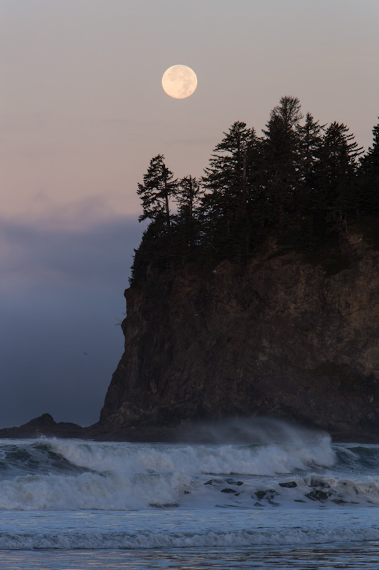 Moon Over Seastack