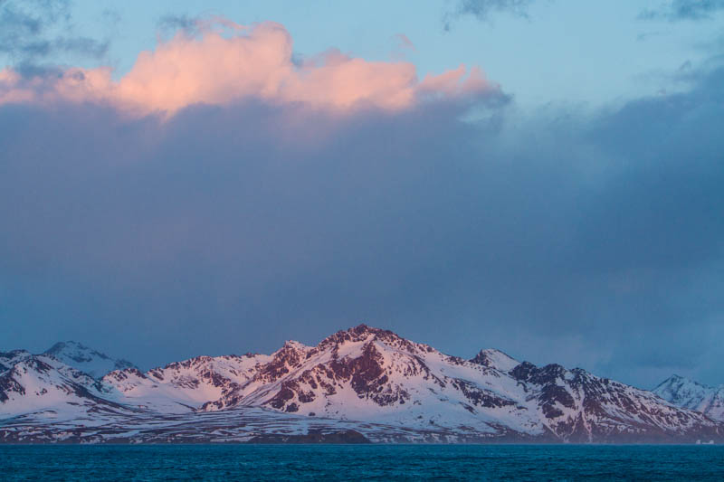 South Georgia Island At Sunrise