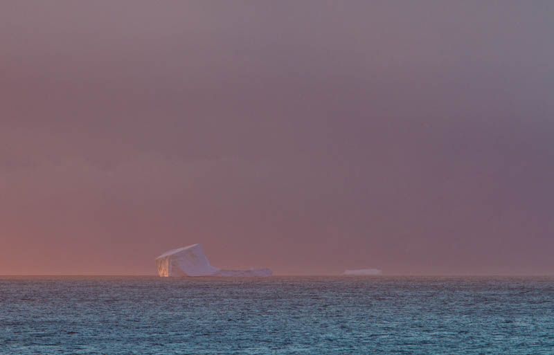 Iceberg At Sunrise