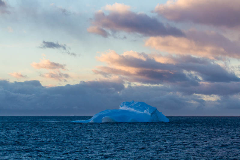 Iceberg At Sunrise