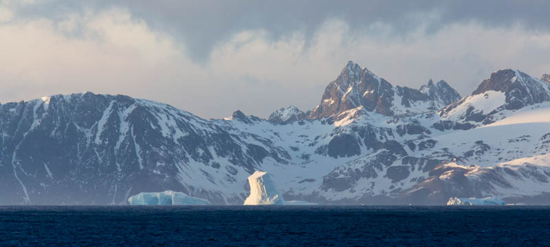 Icebergs And Mountains