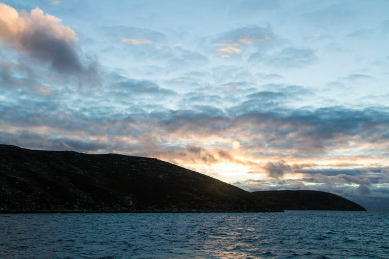 Sunrise Behind New Island