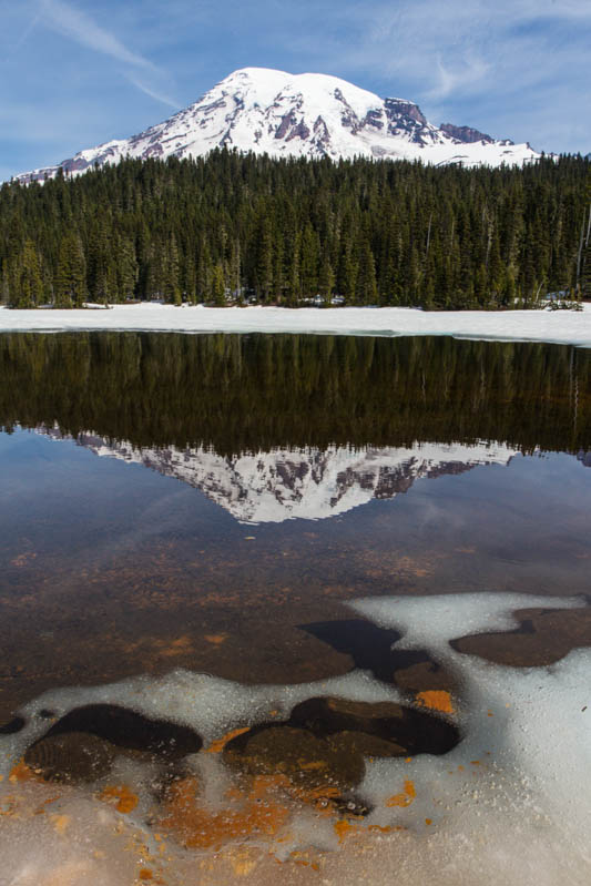 Mount Rainier Reflected In Reflection Lake