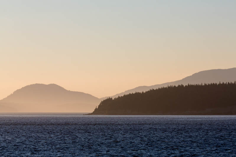 San Juan Islands At Sunset