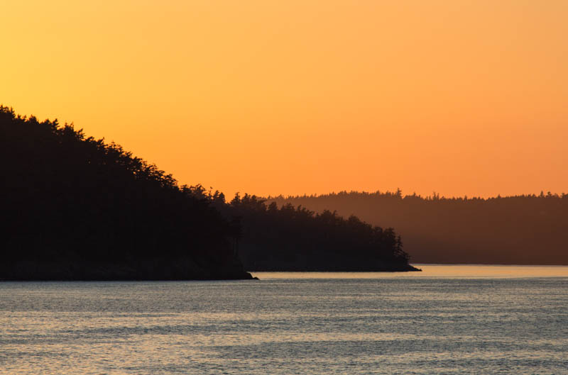 San Juan Islands At Sunset